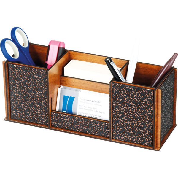AH-3240 Ahşap Masaüstü Organizer - resim 1