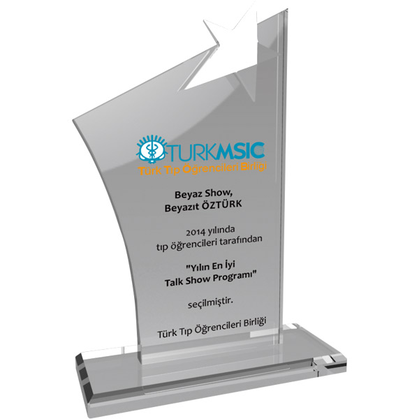 EKT-100 Kristal Plaket - resim 1