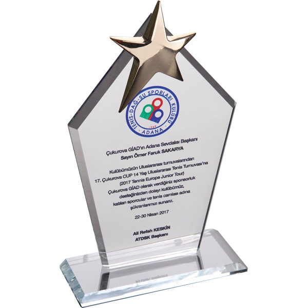 EKT-170-ŞF Kristal Plaket - resim 1