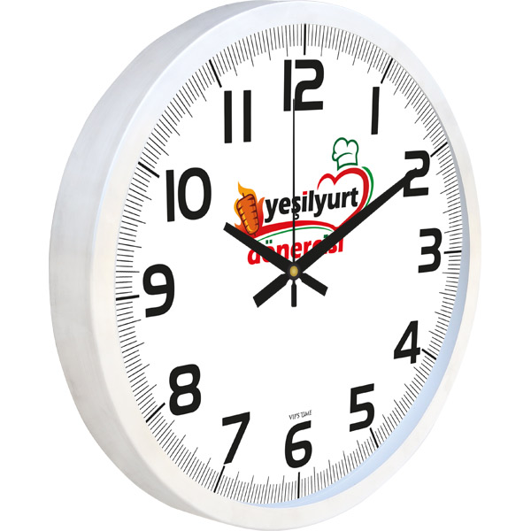 V30-970-B Alüminyum Duvar Saati - resim 1