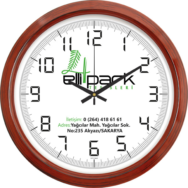V30-551-AH Plastik Duvar Saati - resim 1