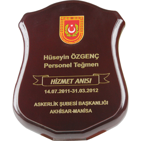 Ahşap Plaket