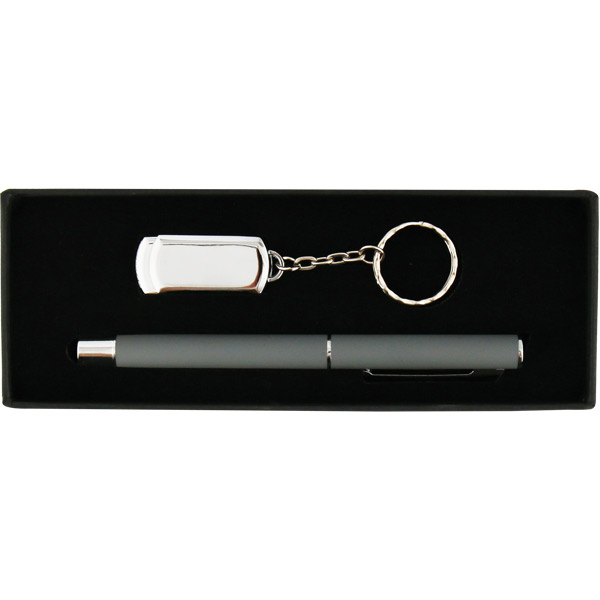 8210-32GB Metal USB Bellek ve Kalem Seti